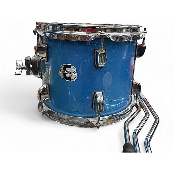 Used Ludwig 5 Piece Element Blue Sparkle Drum Kit