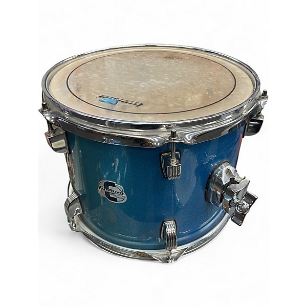 Used Ludwig 5 Piece Element Blue Sparkle Drum Kit