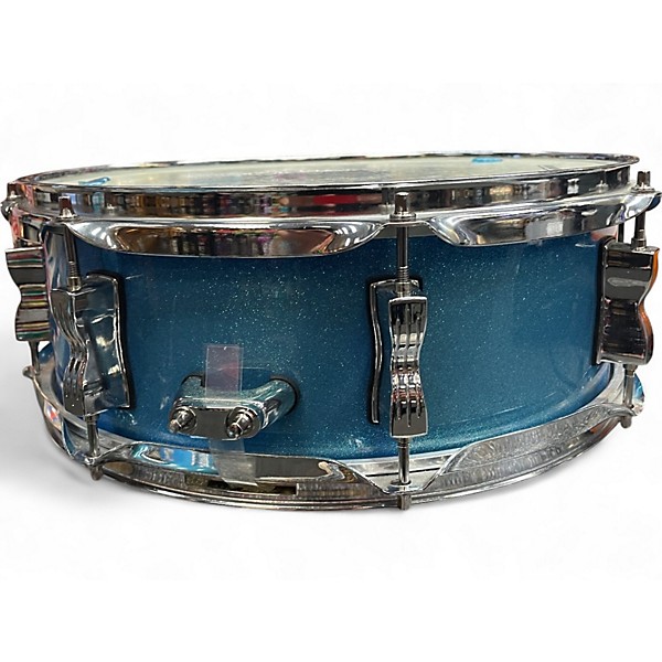 Used Ludwig 5 Piece Element Blue Sparkle Drum Kit