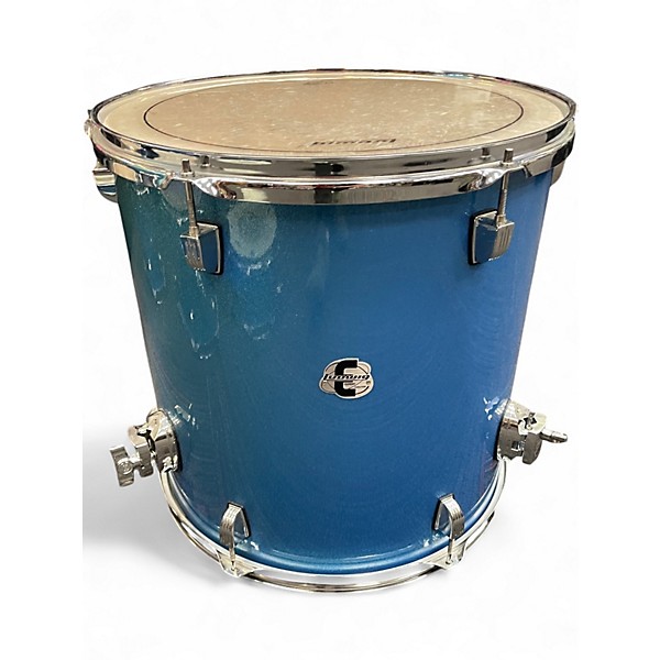 Used Ludwig 5 Piece Element Blue Sparkle Drum Kit