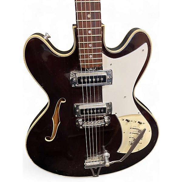 Vintage 1960s Teisco EP100T Walnut Hollow Body Electric Guitar