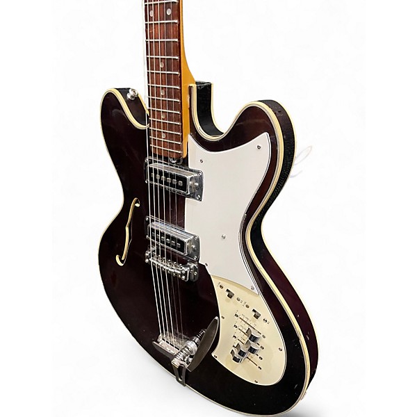 Vintage 1960s Teisco EP100T Walnut Hollow Body Electric Guitar