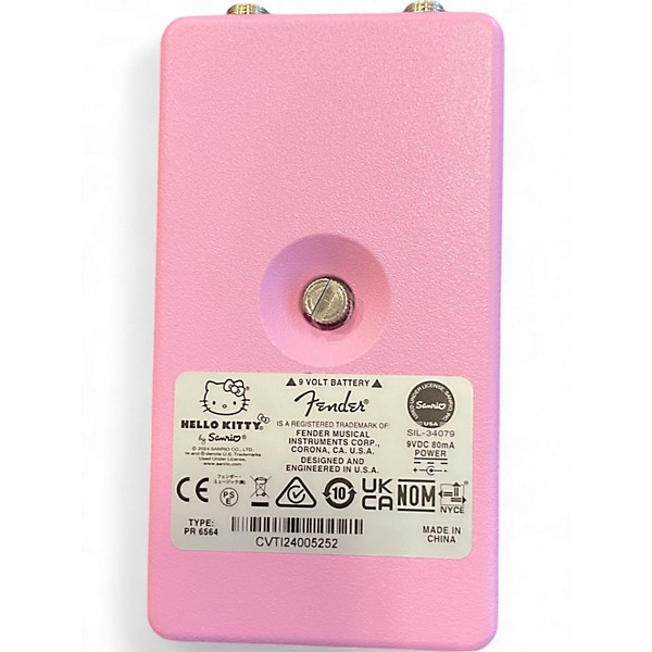 Used Fender Hello Kitty Fuzz Effect Pedal