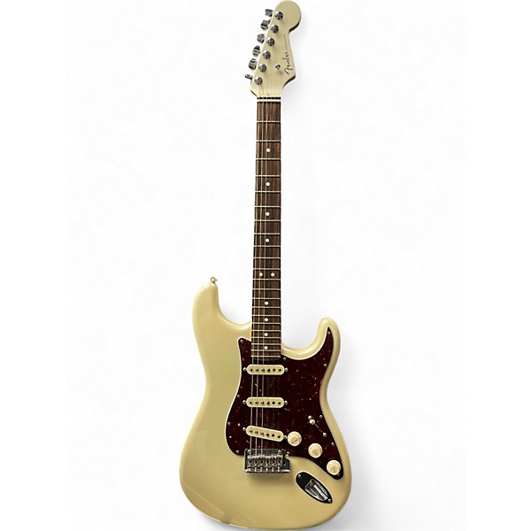 Used Fender American Showcase Stratocaster Olympic Pearl Solid Body Electric Guitar