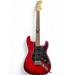 Used Fender Standard Stratocaster HSS Candy Red Burst Solid Body Electric Guitar