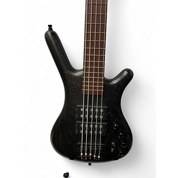 Used Warwick Corvette Double Buck 5 String Nirvana Black Electric Bass Guitar