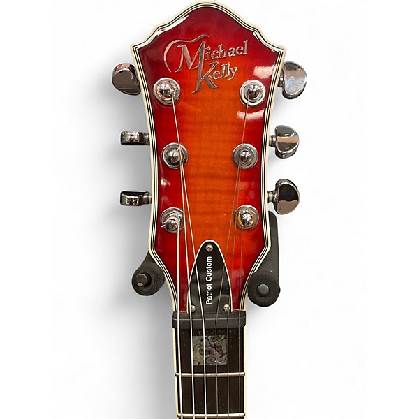 Used Michael Kelly Patriot Custom Cherry Sunburst Solid Body Electric Guitar