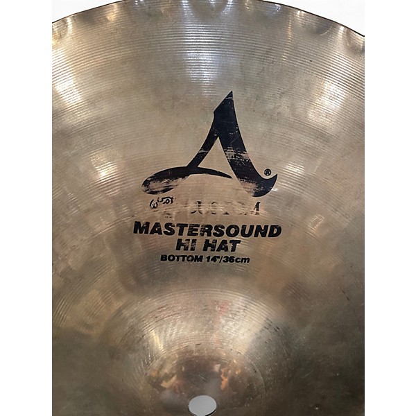 Used Zildjian 14in Mastersound Hi Hat Bottom Cymbal