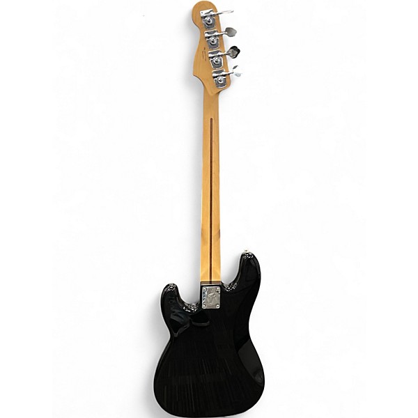 Used Fender PERCISION BASS Black and White Electric Bass Guitar