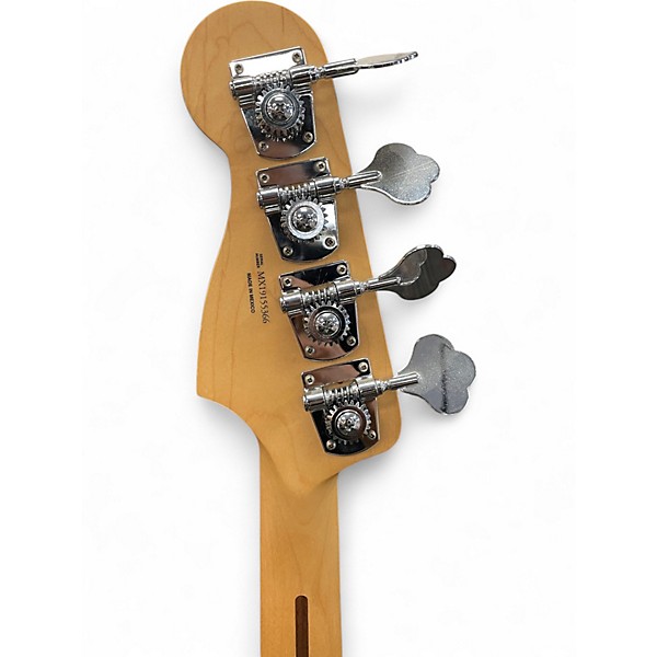 Used Fender PERCISION BASS Black and White Electric Bass Guitar