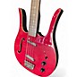 Used Danelectro LONGHORN BASS Red Electric Bass Guitar