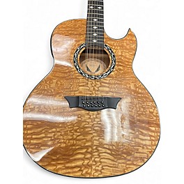 Used Dean  EXQA12GN Natural 12 String Acoustic Electric Guitar