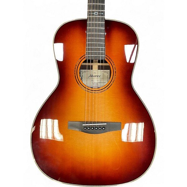 Used Alvarez LT70E Sunburst Classical Acoustic Electric Guitar