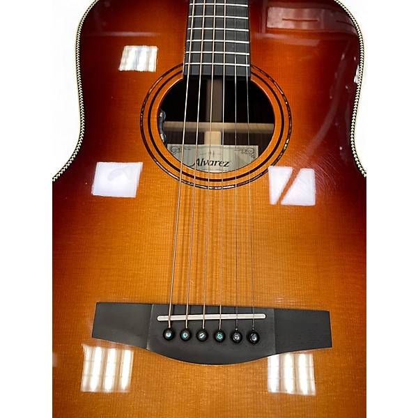 Used Alvarez LT70E Sunburst Classical Acoustic Electric Guitar