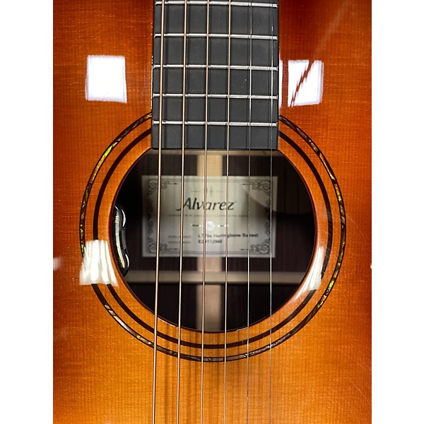 Used Alvarez LT70E Sunburst Classical Acoustic Electric Guitar