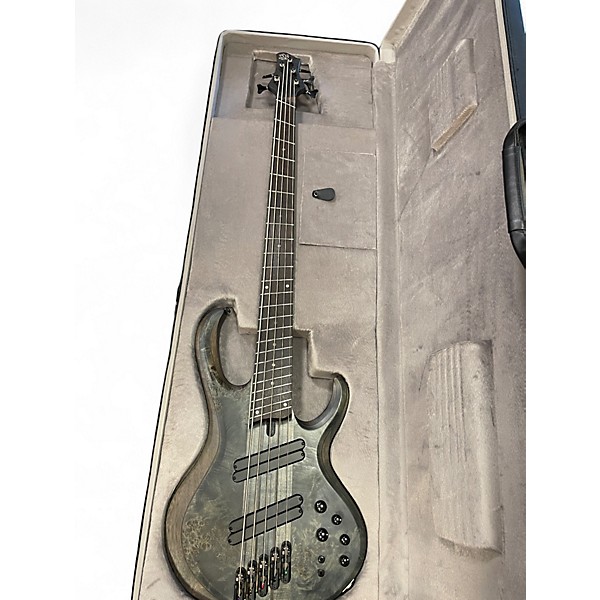 Used Ibanez BTB805MS Trans Gray Electric Bass Guitar
