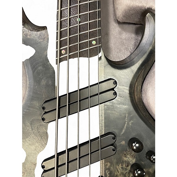 Used Ibanez BTB805MS Trans Gray Electric Bass Guitar