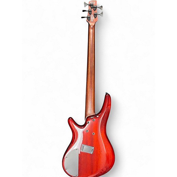 Used Ibanez SRMS805 Brown Topaz Burst Electric Bass Guitar