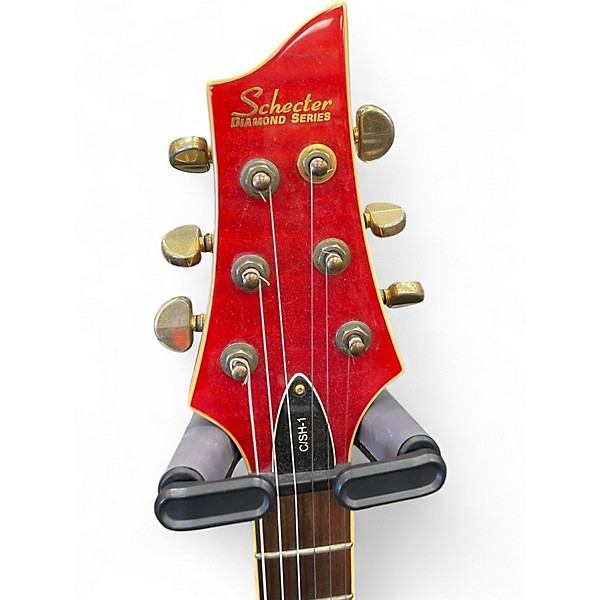 Used Schecter Guitar Research DIAMOND Wine Red Hollow Body Electric Guitar