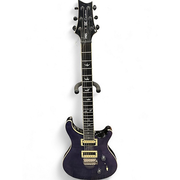 Used PRS SE CUSTOM Purple Solid Body Electric Guitar