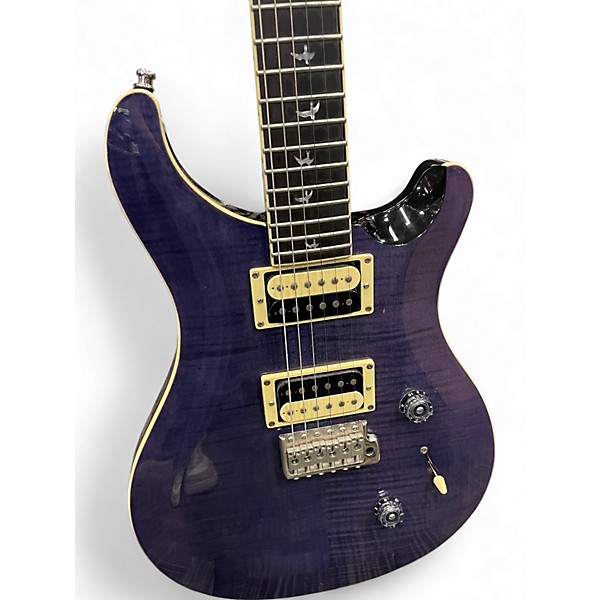 Used PRS SE CUSTOM Purple Solid Body Electric Guitar