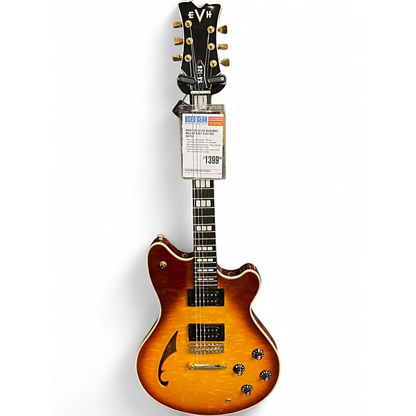 Used EVH sa126 Sunburst Hollow Body Electric Guitar