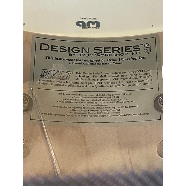 Used DW 14X6 Design Series Snare Black Drum