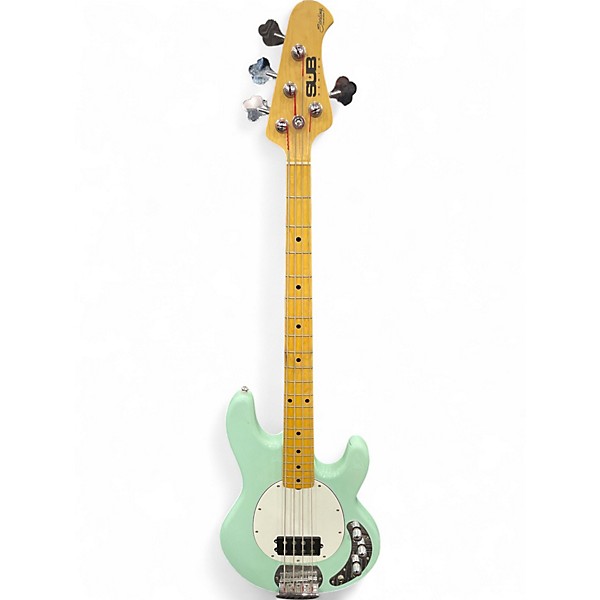 Used Sterling by Music Man Sub 4 Seafoam Green Electric Bass Guitar