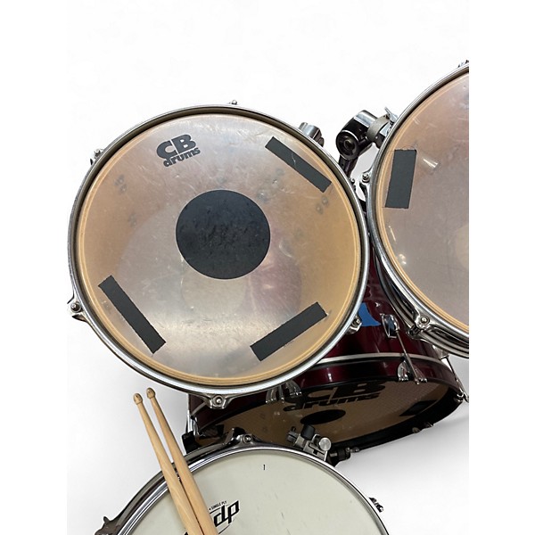 Used 2022 CB 5 Piece Drum Set Wine Red Drum Kit