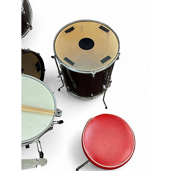 Used 2022 CB 5 Piece Drum Set Wine Red Drum Kit