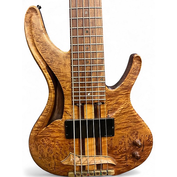 Used Ken Bebensee MasterBuild Antique Natural Electric Bass Guitar