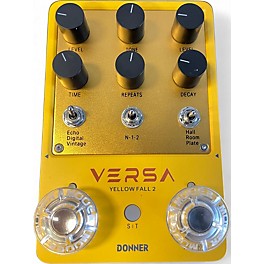 Used Donner VERSA YELLOW FALL 2 Effect Pedal