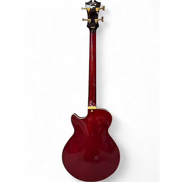 Used D'Angelico EX 4 String RED Electric Bass Guitar