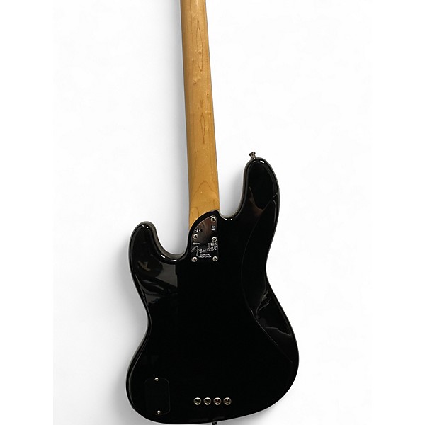 Used 2016 Fender American Elite Jazz Bass Black Electric Bass Guitar