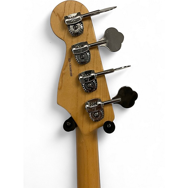 Used 2016 Fender American Elite Jazz Bass Black Electric Bass Guitar