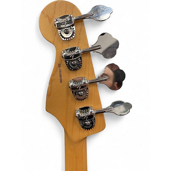 Used 2016 Fender American Elite Jazz Bass Black Electric Bass Guitar