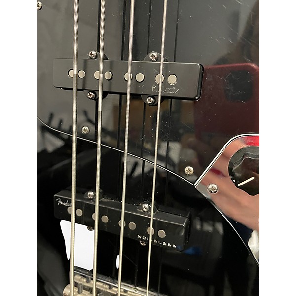 Used 2016 Fender American Elite Jazz Bass Black Electric Bass Guitar