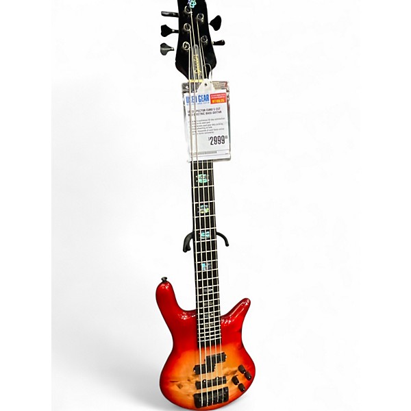 Used Spector EURO 5 CST RED Electric Bass Guitar