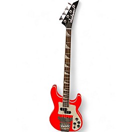 Used Jackson X Series Concert CBXNT DLX IV Metallic Orange Electric Bass Guitar