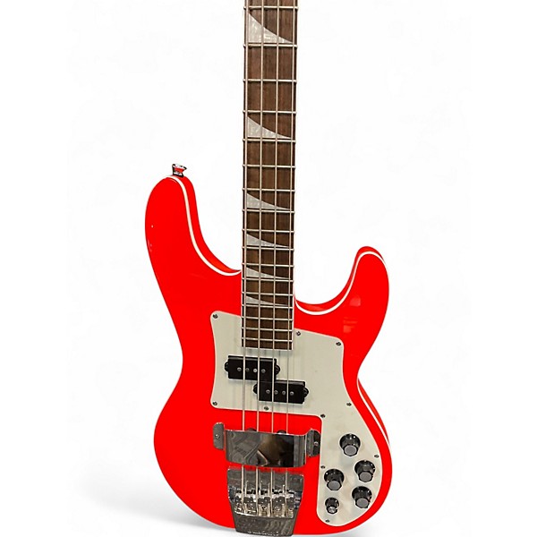 Used Jackson X Series Concert CBXNT DLX IV Metallic Orange Electric Bass Guitar