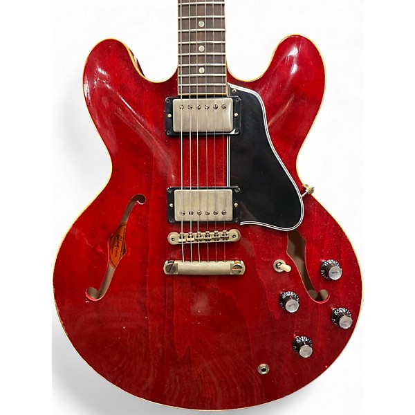 Used 2022 Gibson Custom murphy lab heavy aging es335 Cherry Hollow Body Electric Guitar