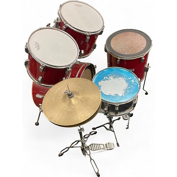 Used TAMA 5 Piece SWINGSTAR RED Drum Kit