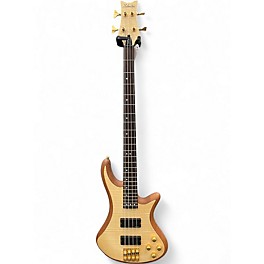 Used Schecter Guitar Research Stiletto Custom 4 String Natural Electric Bass Guitar