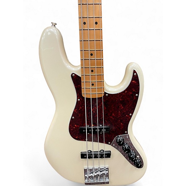 Used Fender Player Plus Active Jazz Bass Olympic Pearl Electric Bass Guitar