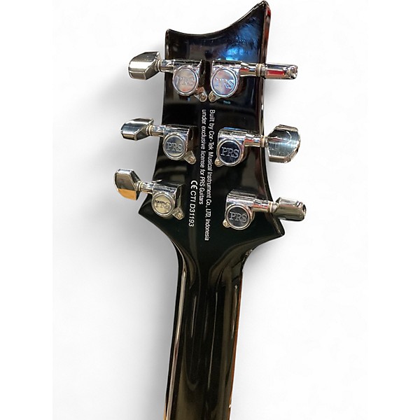 Used PRS SE Custom 24 Black Gold Sunburst Solid Body Electric Guitar