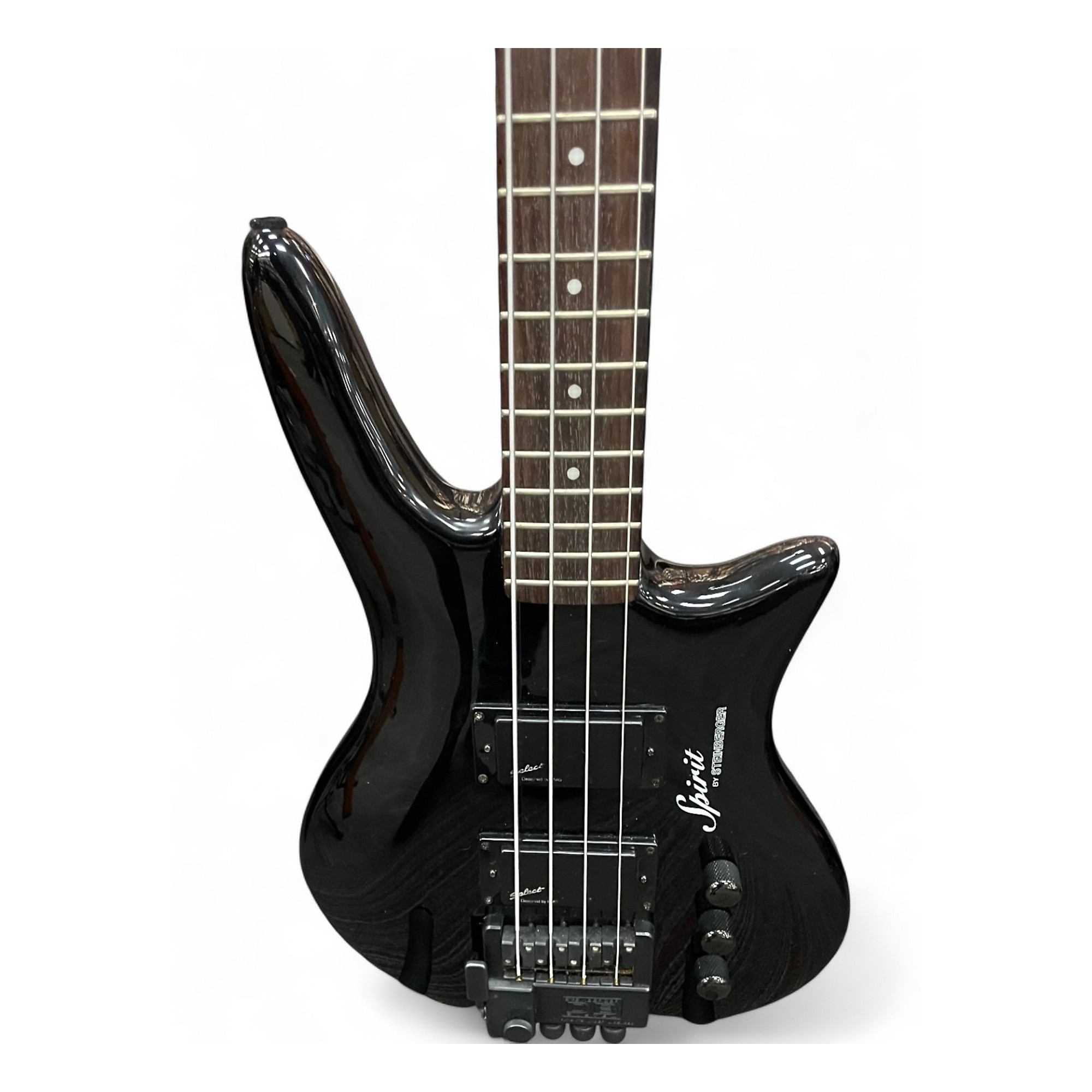 Used Steinberger xz2 spirit Black Electric Bass Guitar Black