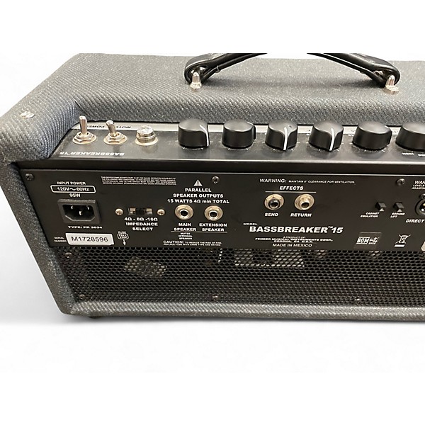 Used Fender Bassbreaker 15W Tube Guitar Amp Head