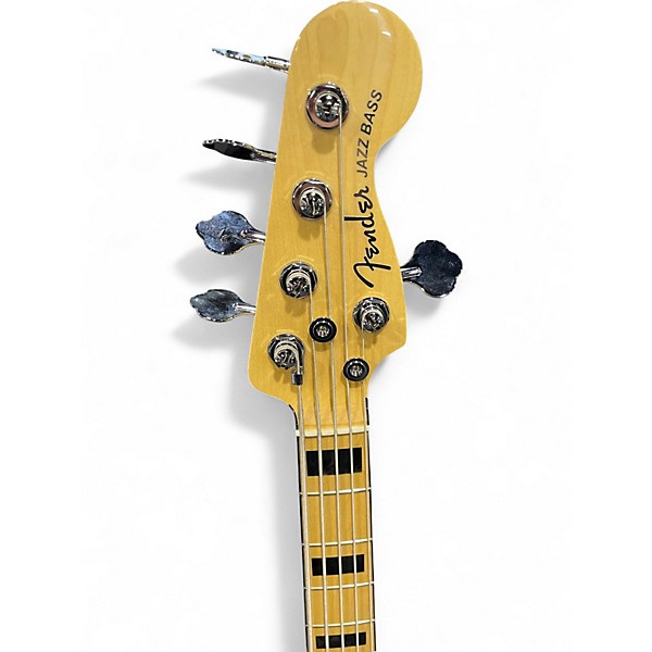 Used Fender American Elite Jazz Bass Natural Electric Bass