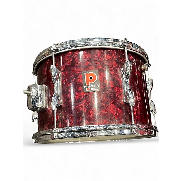Used Premier 4 Piece 1960s C58 Burgundy Marine Pearl Drum Kit