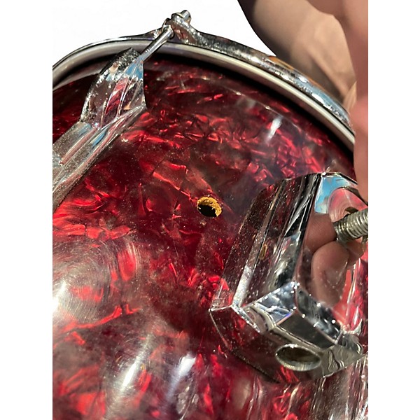 Used Premier 4 Piece 1960s C58 Burgundy Marine Pearl Drum Kit